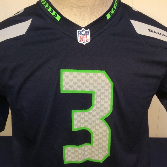 Nike Seahawks #3 Russell Wilson Jersey boys Youth Large - Picture 2 of 9